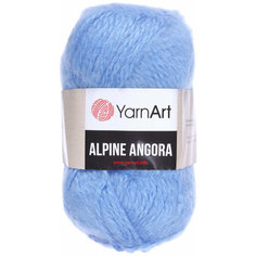 Пряжа Yarnart Alpine angora голубой (337), 20%шерсть/80% акрил, 150м, 150г, 5шт