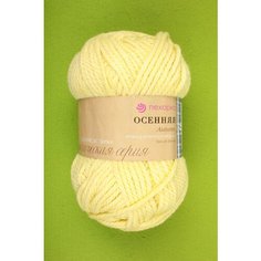 Пряжа Пехорка Осенняя светло-желтый (053), 25%шерсть/75%акрил, 150м, 200г, 3шт