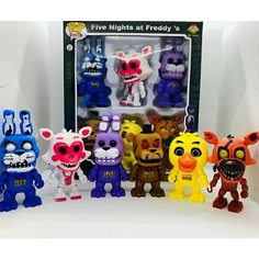 Аниматроники игрушки "фнаф" 6 фигурки (fnaf) / Набор фигурок аниматроники Нет бренда