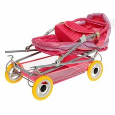 Коляска кукольная №7, цвет розовый с сиреневым Ясюкевич