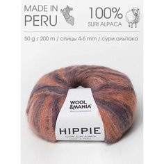 WOOL & MANIA Пряжа HIPPIE (Pink Dreams) 50 г 200 м