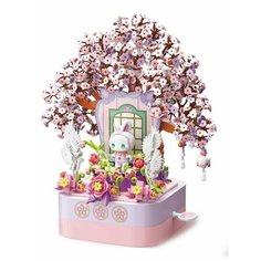 Конструктор Emma Secrect Forest Музыкальная шкатулка Цветущая вишня, 700 деталей