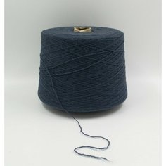 Пряжа Пехорка Трикотажная в бобинах для машинного вязания П/Ш 16/2 50/50, цвет 893-Тёмная джинса