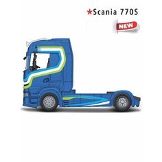 Машинка 1:43 STREET Fire-Haulers Custom Cabs-Scania S730 H Bburago