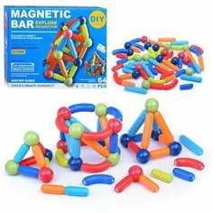 Конструктор "Магнитные фантазии" (64 дет.) в коробке Kosmos