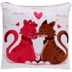 Мягкая игрушка-подушка «Котики», 27×27 см Россия
