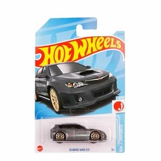 HKK63 Машинка игрушка Hot Wheels металлическая коллекционная Subaru WRX STI серый