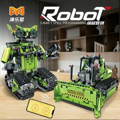 Конструктор радиоуправляемый робот трансформер 2 в 1 (11035), 763 детали Toytag