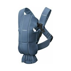 Рюкзак-Кенгуру для новорожденных BabyBjorn Mini Cotton indigo blue