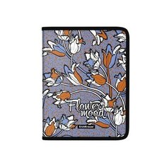 Папка пластик А5+ молния вокруг дизайн ErichKrause® Tulips, А5+ (в пакете по 4 шт.)