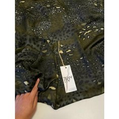 Ткань Плательно-блузочная принтованная сатиновая вискоза, 1 м. Noname