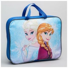 Папка с ручками А4, 35х27х10 см, текстиль, Холодное сердце Disney