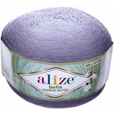 Пряжа Alize Bella ombre Batik 100%хлопок, 900м, 250г, 1шт