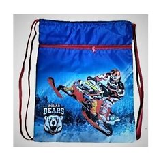 Сумка-мешок для сменной обуви 38*47см с карманом Снежный экстрим (11268) Нет бренда