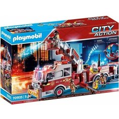 Конструктор Playmobil Пожарная машина (Rescue Vehicles: Fire Engine with Tower), арт.70935