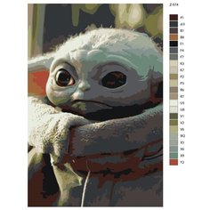 Картина по номерам Z-574 "Грогу. Звёздные войны" 70x110 Brushes Paints