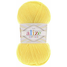 Пряжа Alize Happy baby лимонный (187), 65%акрил/35%полиамид, 330м, 100г, 1шт
