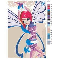 Картина по номерам Z-486 "Винкс. Текна" 70x110 Brushes Paints