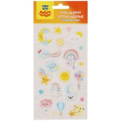 Наклейки гелевые Мульти-Пульти "Сладких снов", 10*22см, 21 наклейка, инд. уп, европодвес - 5 шт.