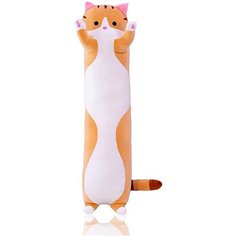 Мягкая игрушка длинный Кот батон, рыжий, 150 см Sun Toys