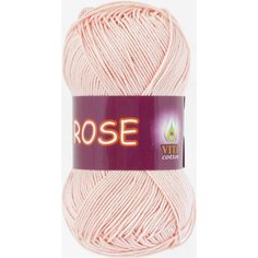Пряжа Vita cotton Rose светло-розовый (3904), 100%хлопок, 150м, 50г, 1шт