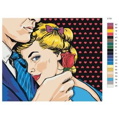 Картина по номерам Z-733 "Поп-арт комикс" 70x90 Brushes Paints