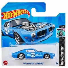 Машинка Hot Wheels коллекционная (оригинал) 1970 PONTIAC FIREBIRD голубой HKH83