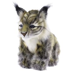 Мягкая игрушка Hansa Рысь, 18 см, серый