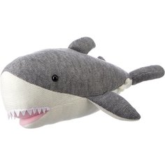 Мягкая игрушка ABtoys Knitted Акула, 40 см, серый