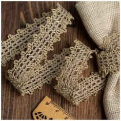 Тесьма вязаная 20мм 60002 цв.071 льняной уп.25м Ideal