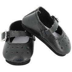 Petitcollin Black shoes (Черные сандалии для кукол Минуш 34 см)