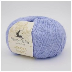Пряжа Vento dItalia Angora Rabbit (Ангора Кролик) 03 голубой 70% пух ангорского кролика, 30% нейлон 50г 350м 5шт