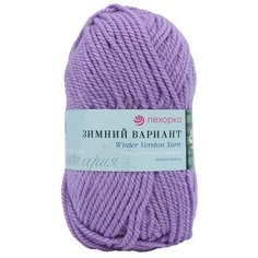 Пряжа Пехорка Зимний вариант, 95 % шерсть, 5 % акрил, 100 г, 100 м, 10 шт., 389 светлая фиалка