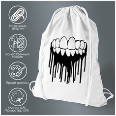 Сумка для обуви CoolPodarok Зубы клякса