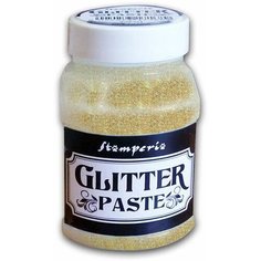 Паста с блестками Glitter Paste банка с крышкой 5,5 х 7,5 см бронзовый 100 мл STAMPERIA K3P45G