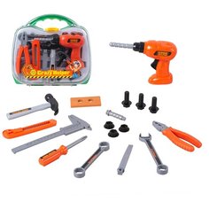 Игровой набор "Инструменты" в чемодане, 17 предметов Tong DE