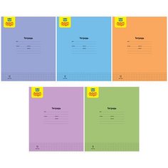 Тетрадь 12л, клетка Мульти-Пульти, "Однотонная", 70 г/м2