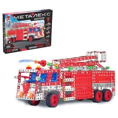 UNICON Конструктор металлический «Пожарная машина», 842 детали