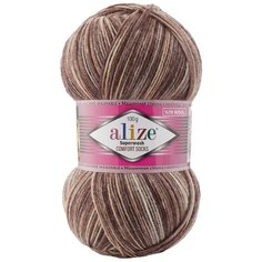 Пряжа Alize Superwash Comfort Socks, 75 % шерсть, 25 % полиамид, 100 г, 420 м, 1 шт., 7678