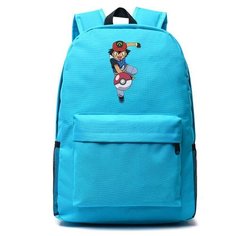 Рюкзак Эш с покеболом (Pokemon) голубой №3 Noname