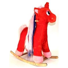 Качалка единорог мягкая отделка Yaguar Toys