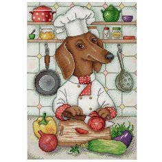 Набор для вышивания "Хвостатый кулинар", 30x20 см, МП-студия М.П.Студия