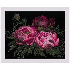 Набор для вышивания "Кружевные пионы" Риолис (Сотвори Сама), 24x30 см