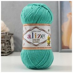 Пряжа "Cotton Gold Hobby" 55% хлопок, 45% акрил 165м/50гр (610 нефрит) Нет бренда