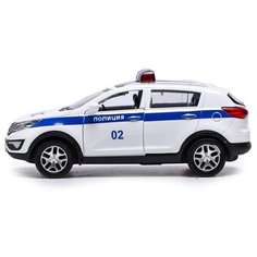 Модель машинки АВТОГРАД "KIA SPORTAGE R-Police", металлическая, 1:39, инерция, открываются двери