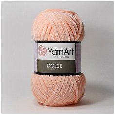 Плюшевая пряжа YarnArt Dolce (Дольче) - 5 мотков 764 светло-розовый, для вязания игрушек, 100% микрополиэстер 120м/100г