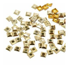 Стразы IDEAL термоклеевые металл арт. HTF-4.2G 5х5 мм цв. золото уп.1400шт
