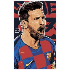 Картина по номерам Лионель Месси / холст на подрамнике