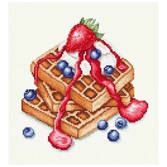 Набор для вышивания "Венские вафли" Сделано с любовью, 20x20 см
