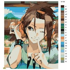 Картина по номерам W-708 "Аниме Шаман Кинг" 60x80 Brushes Paints